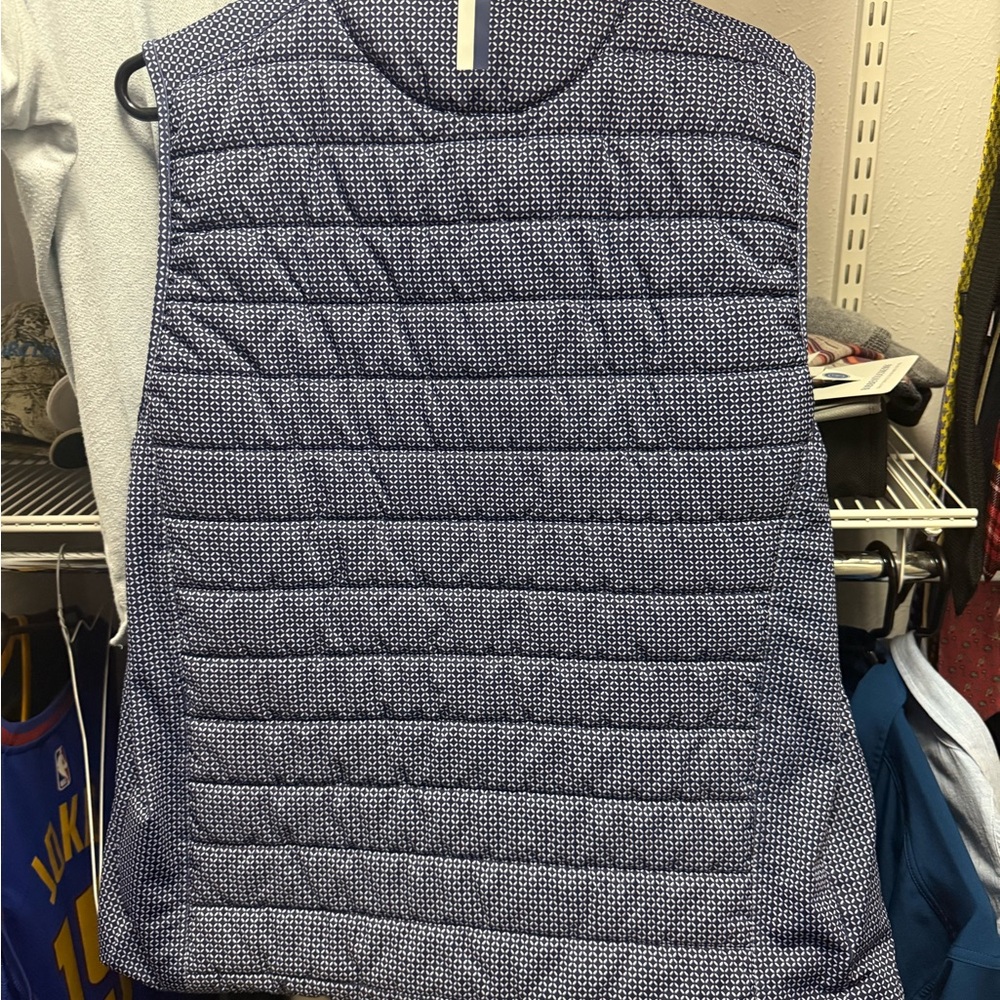 Rhoback Blue and White Patterned Vest